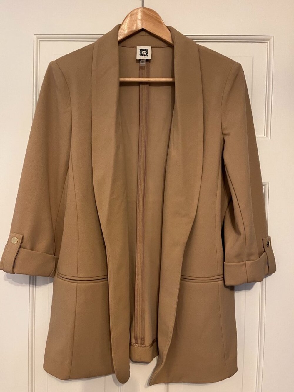 Anne Klein Open Front Stretchy Blazer Size Medium